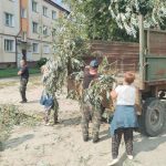 Коммунальная служба работает на расчистке улиц и дворовых территорий райцентра