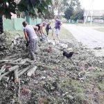 Коллектив Дуравичского детского сада и сельисполкома на уборке в н.п.Дуравичи