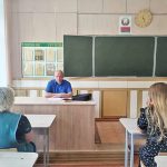В аграрно-техническом колледже состоялась встреча начальника Буда-Кошелевского РОВД Александра Мисникова с трудовым коллективом учреждения