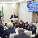 Заседание штаба по ликвидации последствий непогоды на Гомельщине проводит председатель облисполкома Иван Крупко
