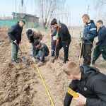 С настроением, позитивом и пользой проходит районный субботник в аграрно-техническом колледже