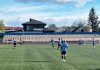 Команда района принимает участие в Чемпионате Гомельской области по футболу среди мужских команд второй лиги