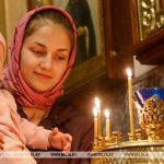 Православные верующие празднуют Вознесение Господне