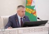 Совещание по вопросу строительства молочно-товарных и свиноводческих комплексов на Гомельщине проводит председатель облисполкома Иван Крупко