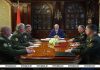 Лукашенко заслушивает доклад по тематике плана строительства и развития Вооруженных Сил