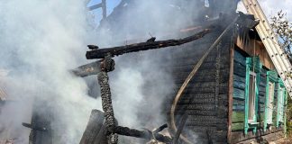 В д. Дуравичи горел жилой дом
