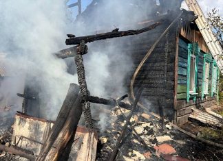 В д. Дуравичи горел жилой дом